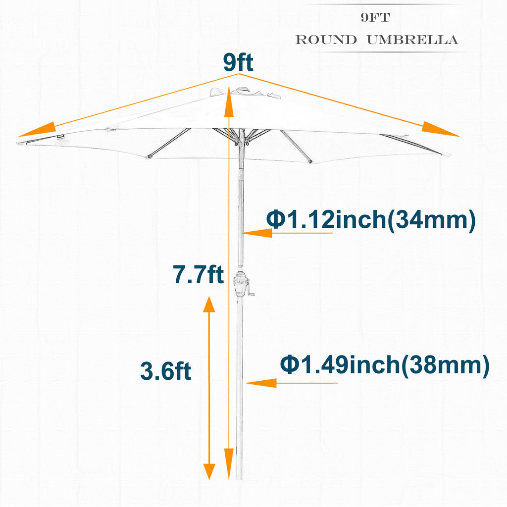 Rio 9' Patio Umbrella