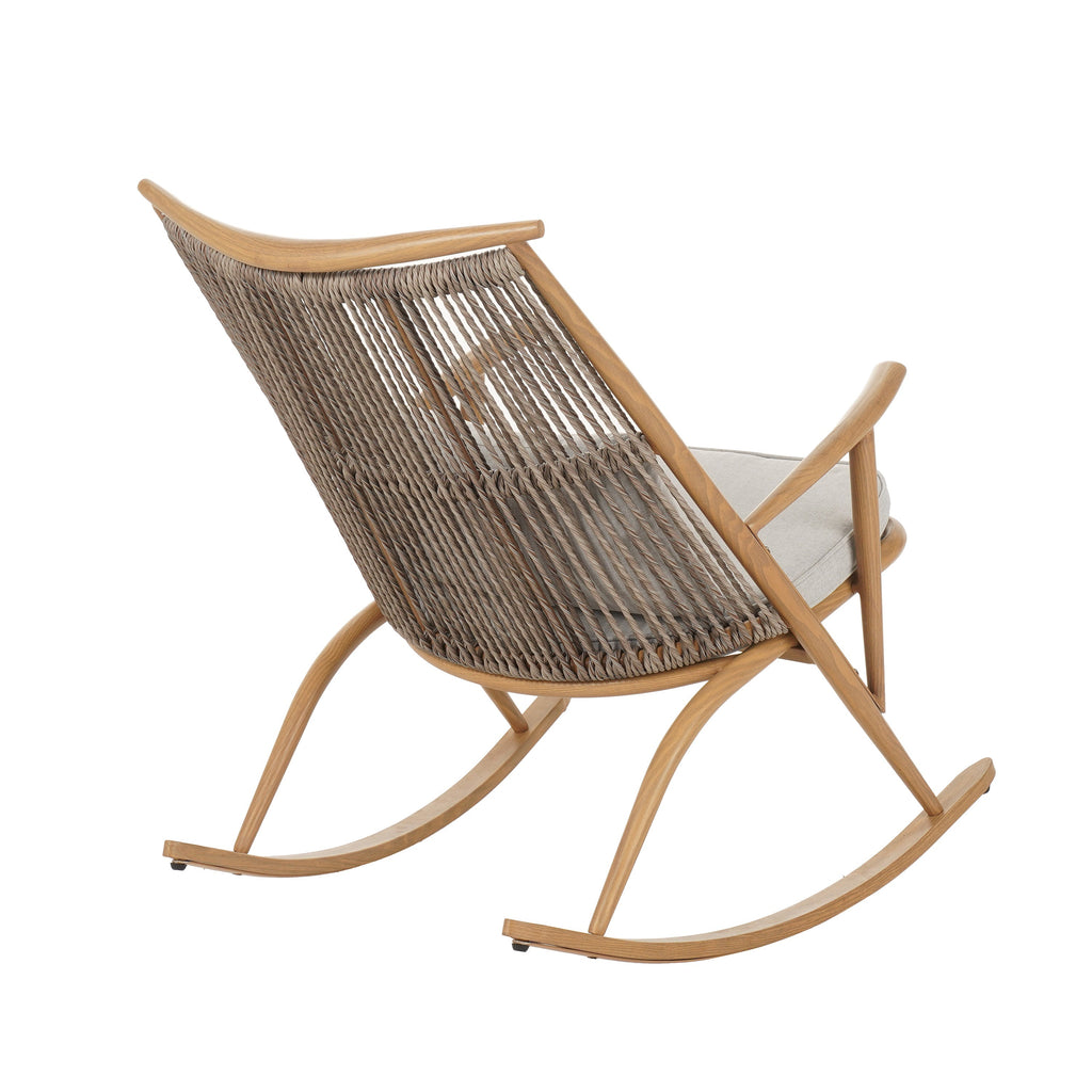 Modern Boho Outdoor Rocking Chair