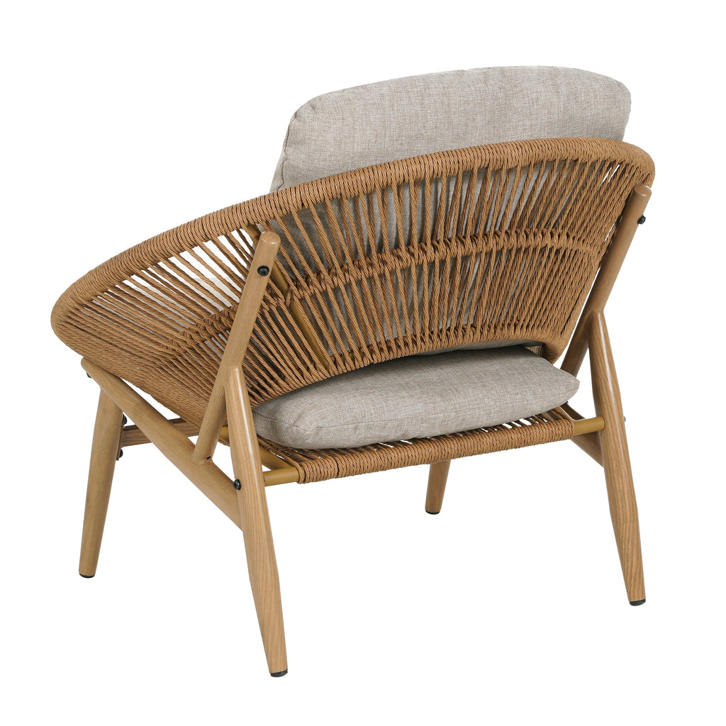 Cyril Outdoor Wicker Papasan Style Lounge Chair