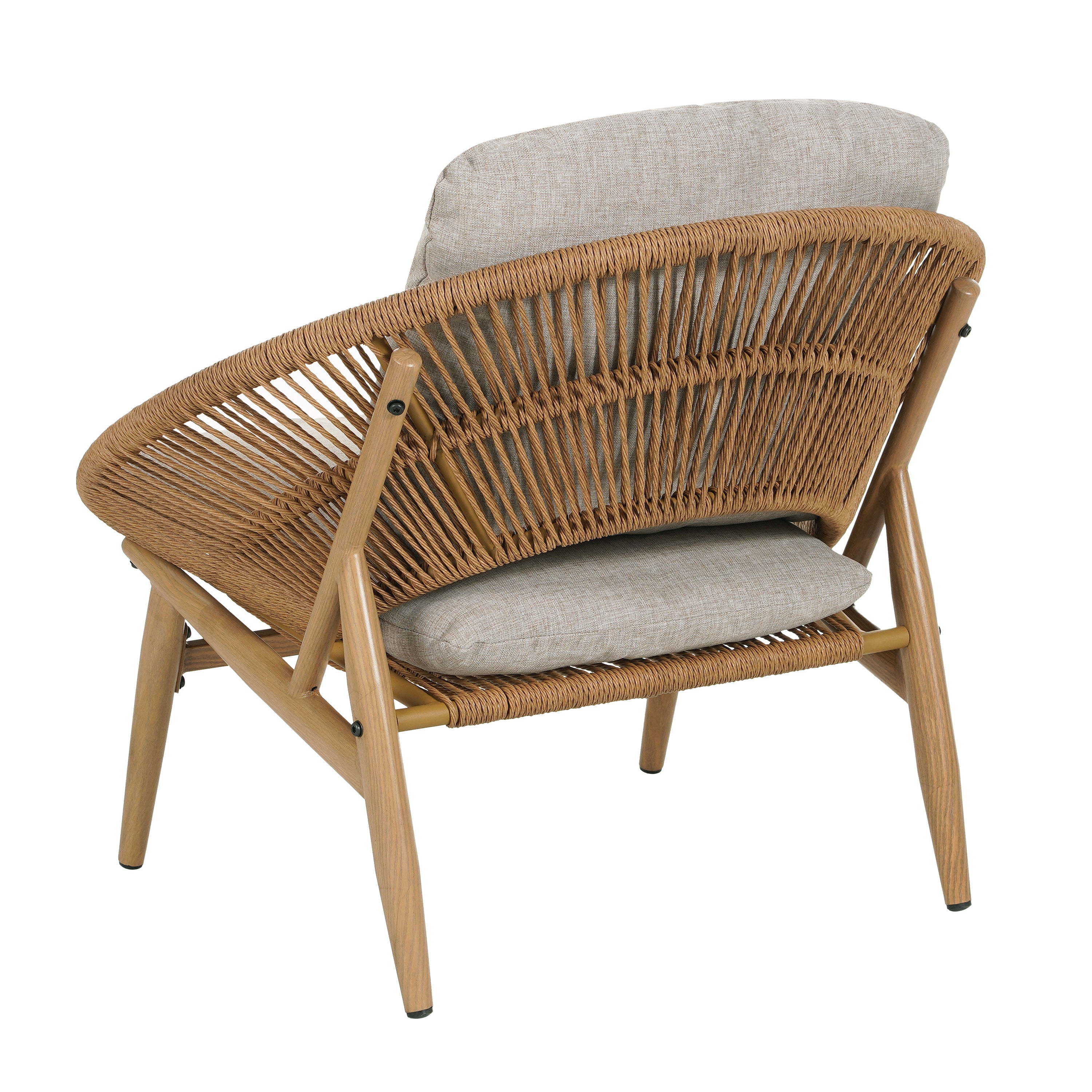 Cyril Outdoor Wicker Papasan Style Lounge Chair