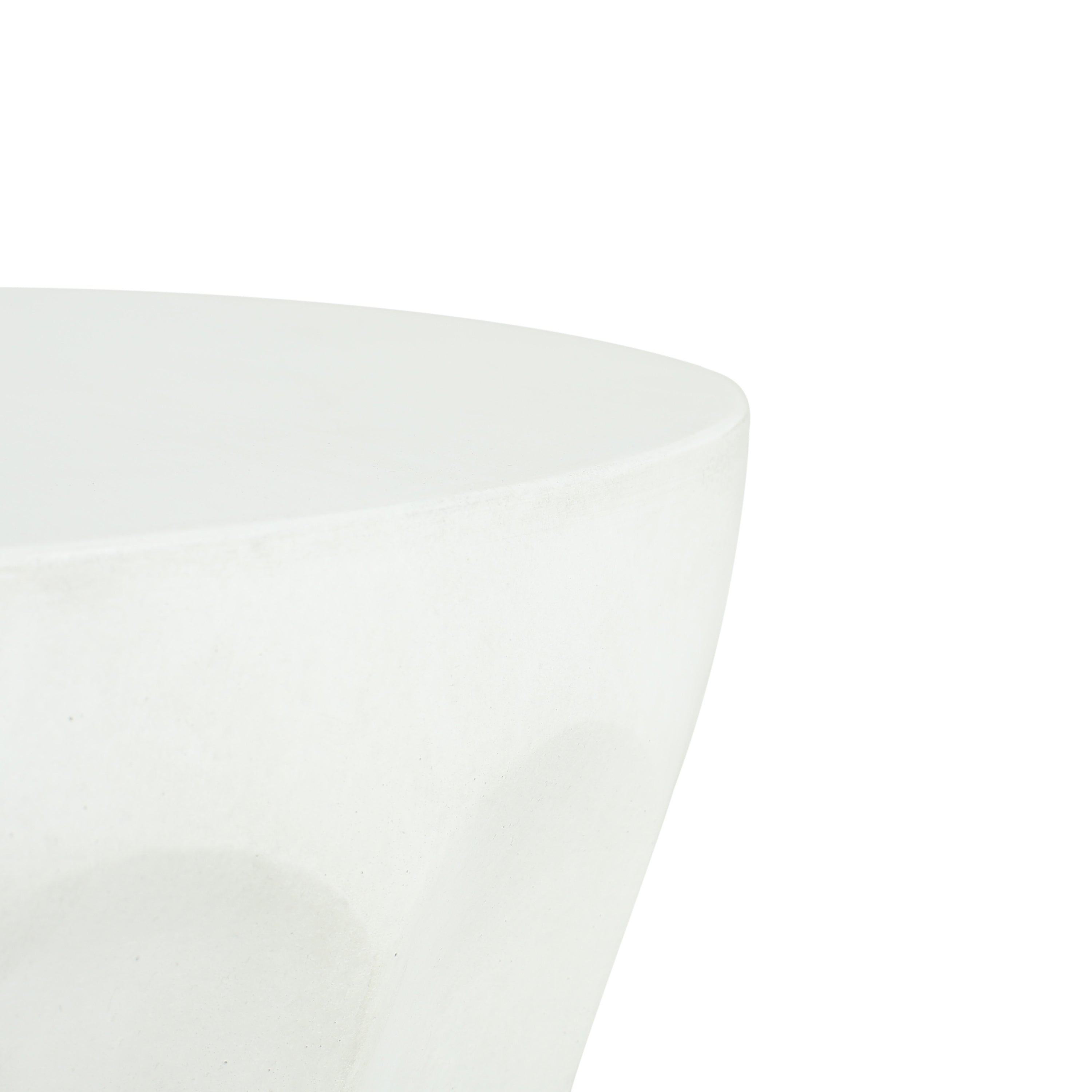 Athena Column Outdoor Round Concrete Side Table