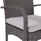 Cordoba Outdoor Wicker Dining Chairs, Set of 2