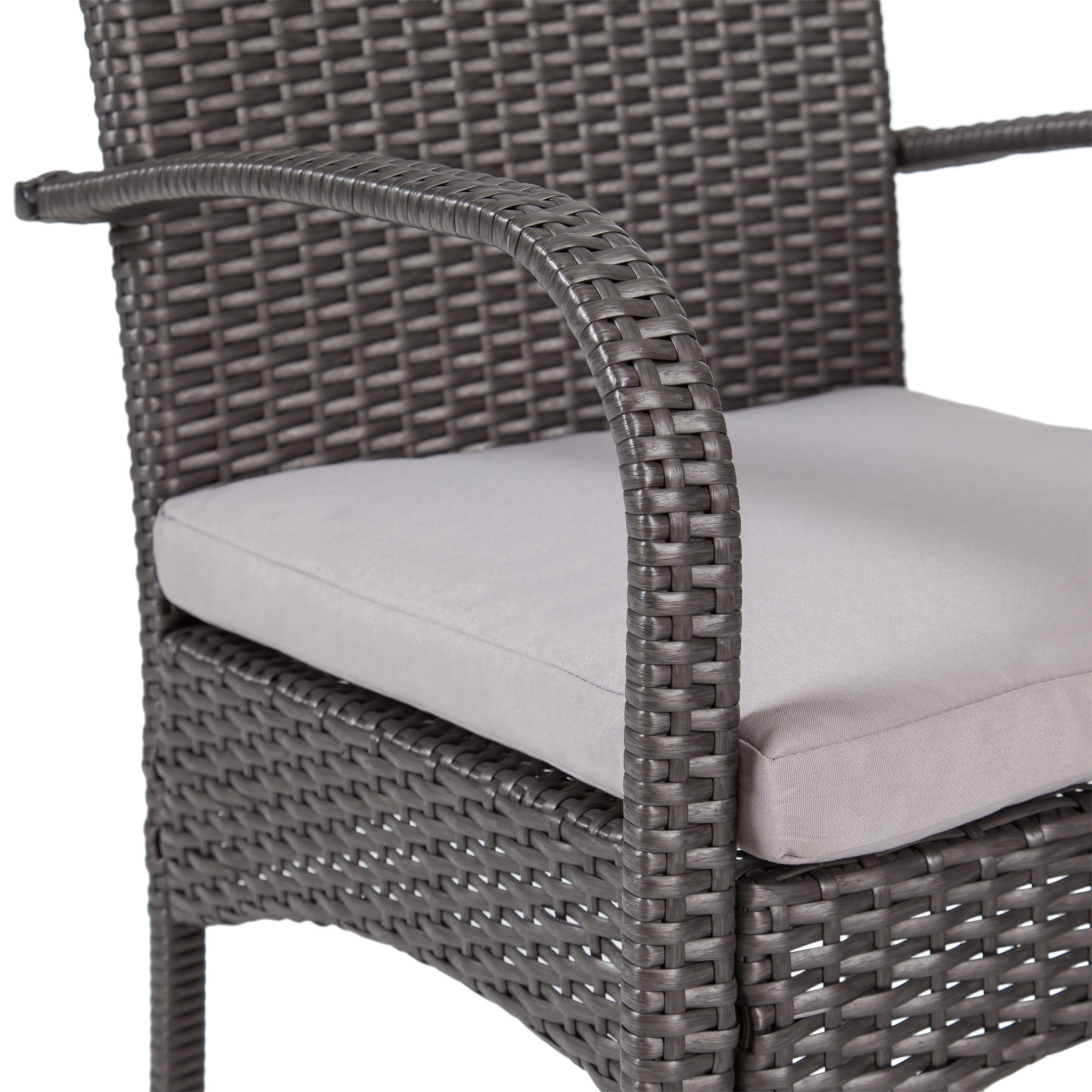 Cordoba Outdoor Wicker Dining Chairs, Set of 2