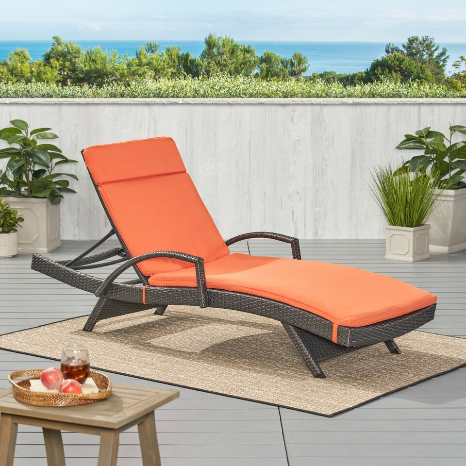 Salem Outdoor Chaise Lounge Cushion, Set of 2