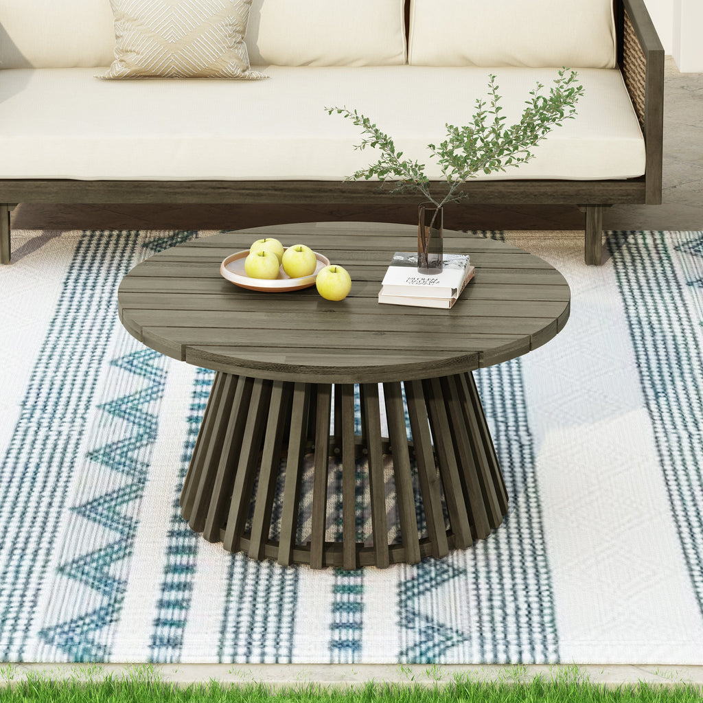 Tidewell Outdoor Acacia Wood Coffee Table