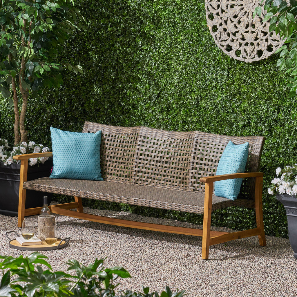 Hampton Outdoor Rattan 3 Seater Sofa