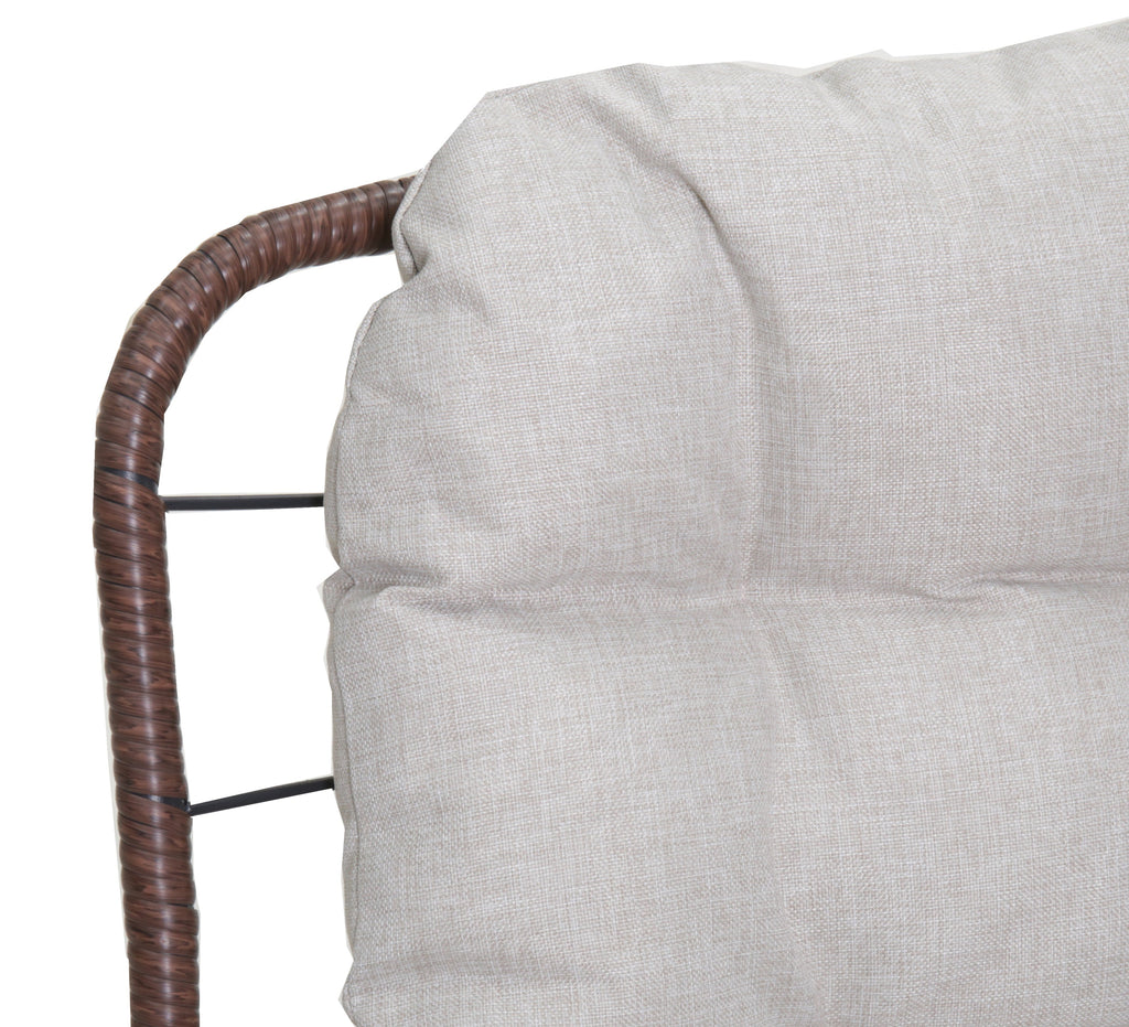 Maristella Outdoor Wicker Loveseat with Cushion