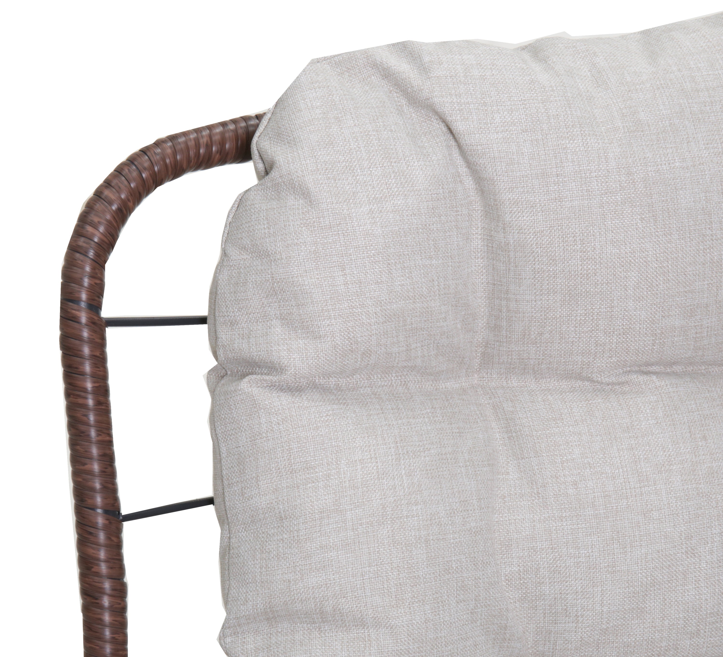 Maristella Outdoor Wicker Loveseat with Cushion