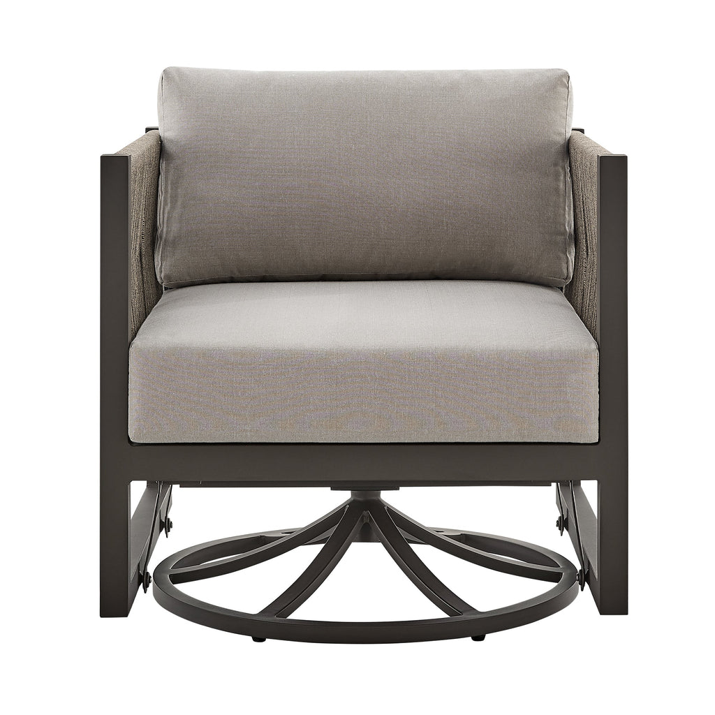 Mareike Outdoor Patio Swivel Glider Lounge Chair