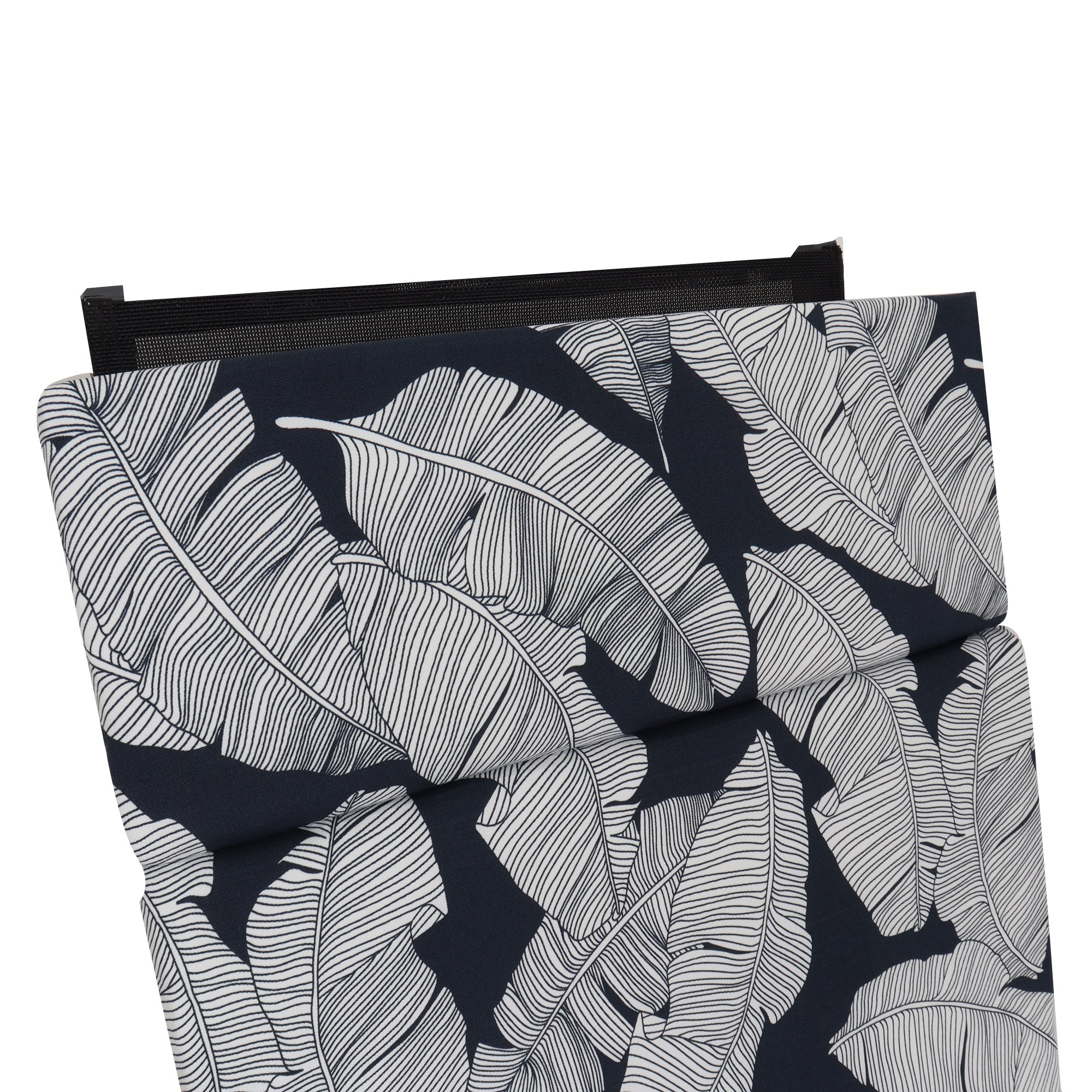 Tropical Indoor/Outdoor Chaise Lounge Chair Cushion with Ties, Set of 2