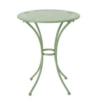 Pursuant 3-Piece Iron Bistro Set with Round Table and 2 Curved Back Chairs