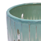 Aven Teal Handmade Ceramic Planter, Set of 2