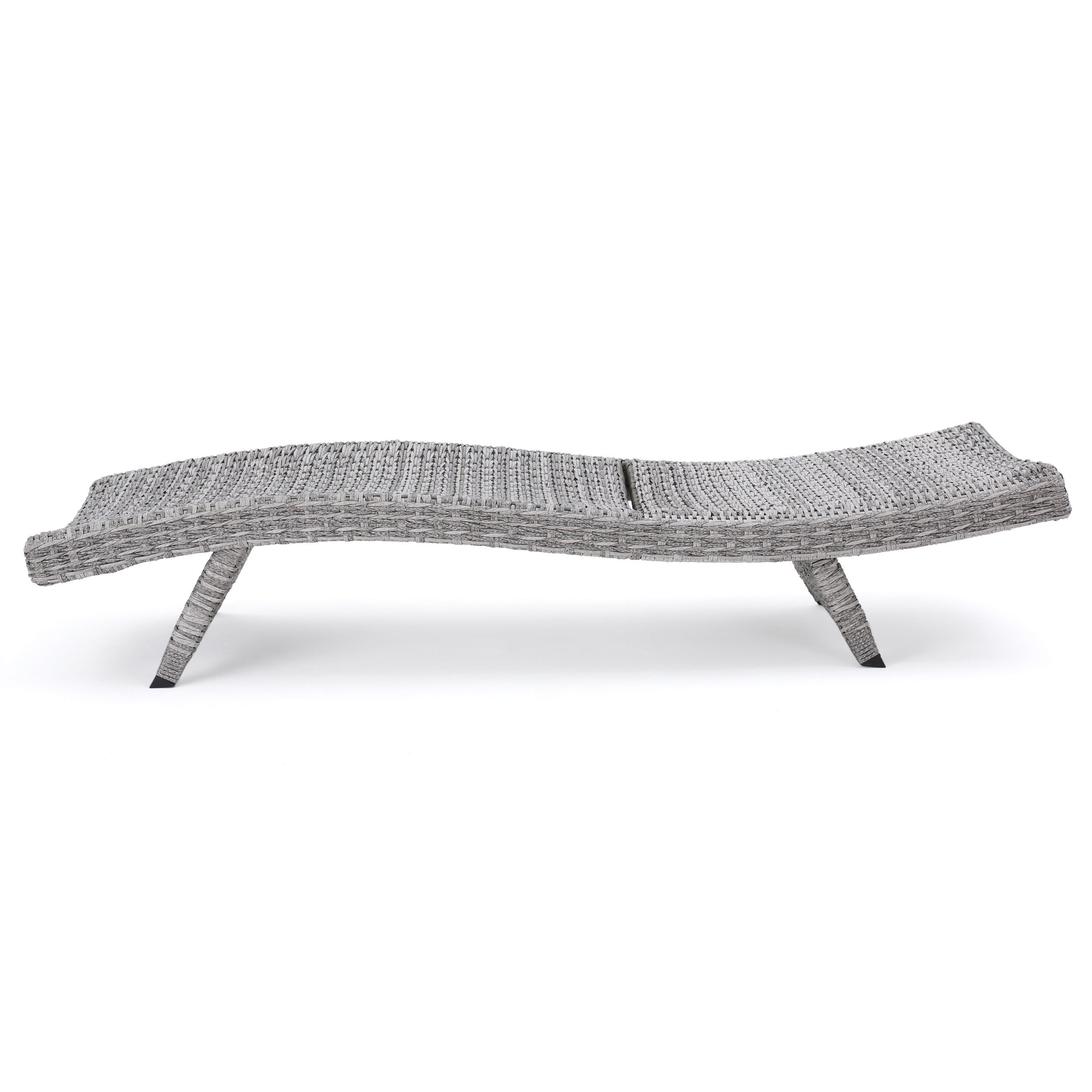 Crete Wicker Chaise Lounge, Set of 2