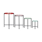 Multicolor Nesting Plant Stands, Set of 4