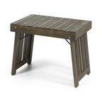 Kyoto Outdoor Foldable Side Table with Slat Design
