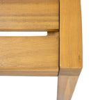 Solene Outdoor Acacia Wood Dining Chairs, Set of 2