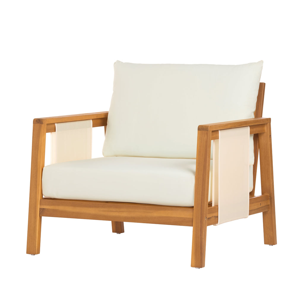 Khali 4 Piece Acacia Wood Outdoor Set