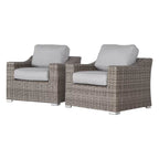 Laguna Sol All-Weather Wicker Outdoor Accent Chairs, Set of 2