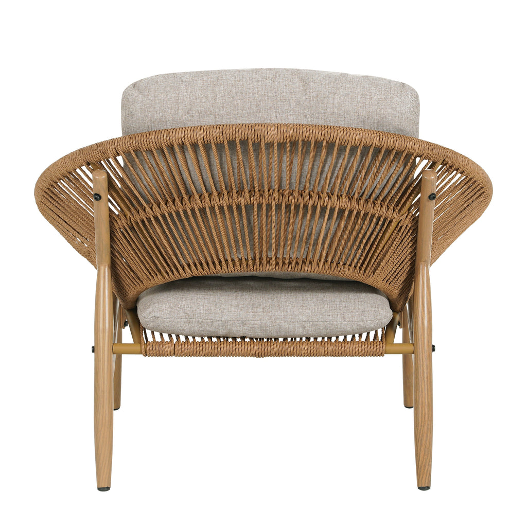 Cyril Outdoor Wicker Papasan Style Lounge Chair