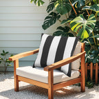 Black & White Outdoor Square Pillows, Set of 2
