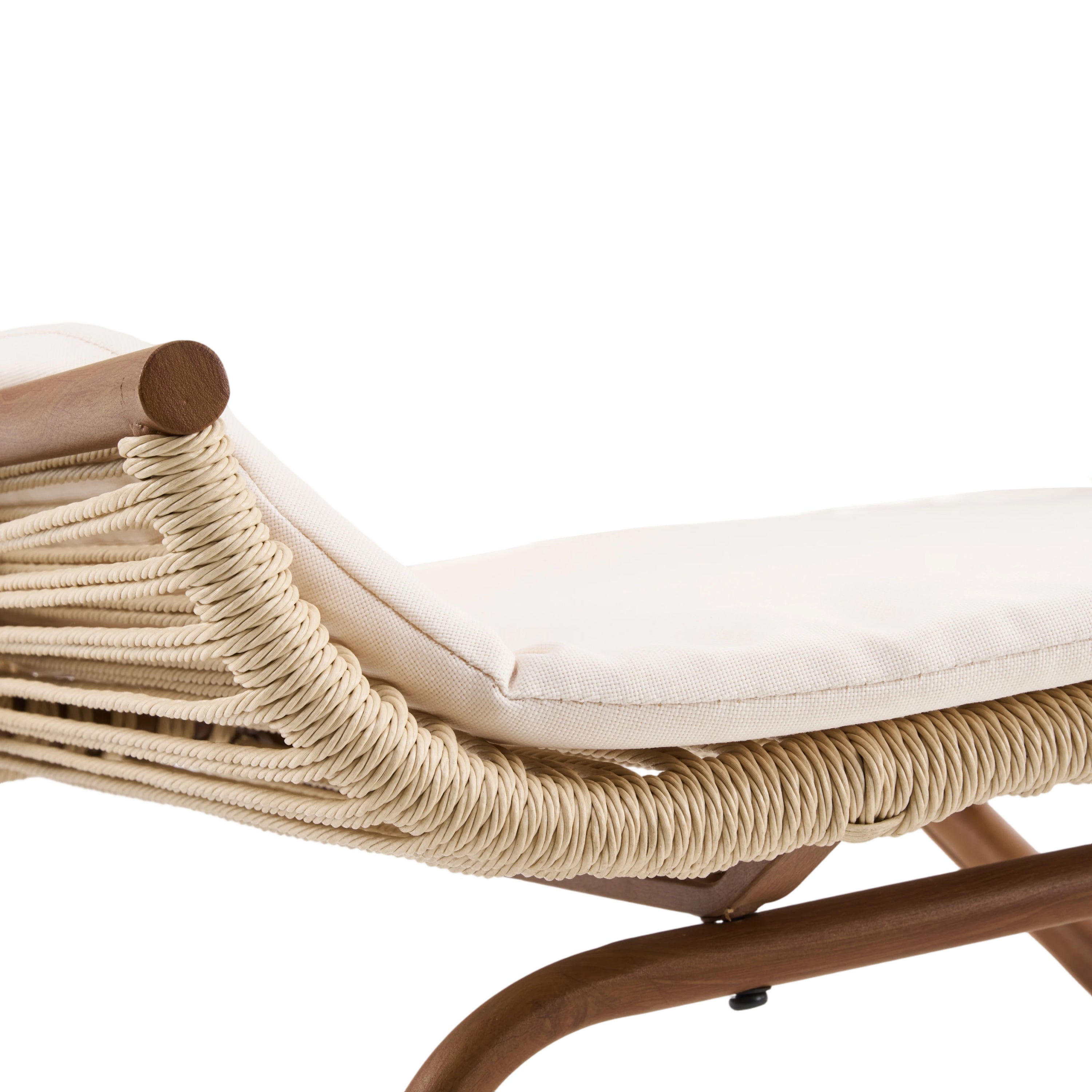 High Square Back Modern Outdoor Rocking Chair