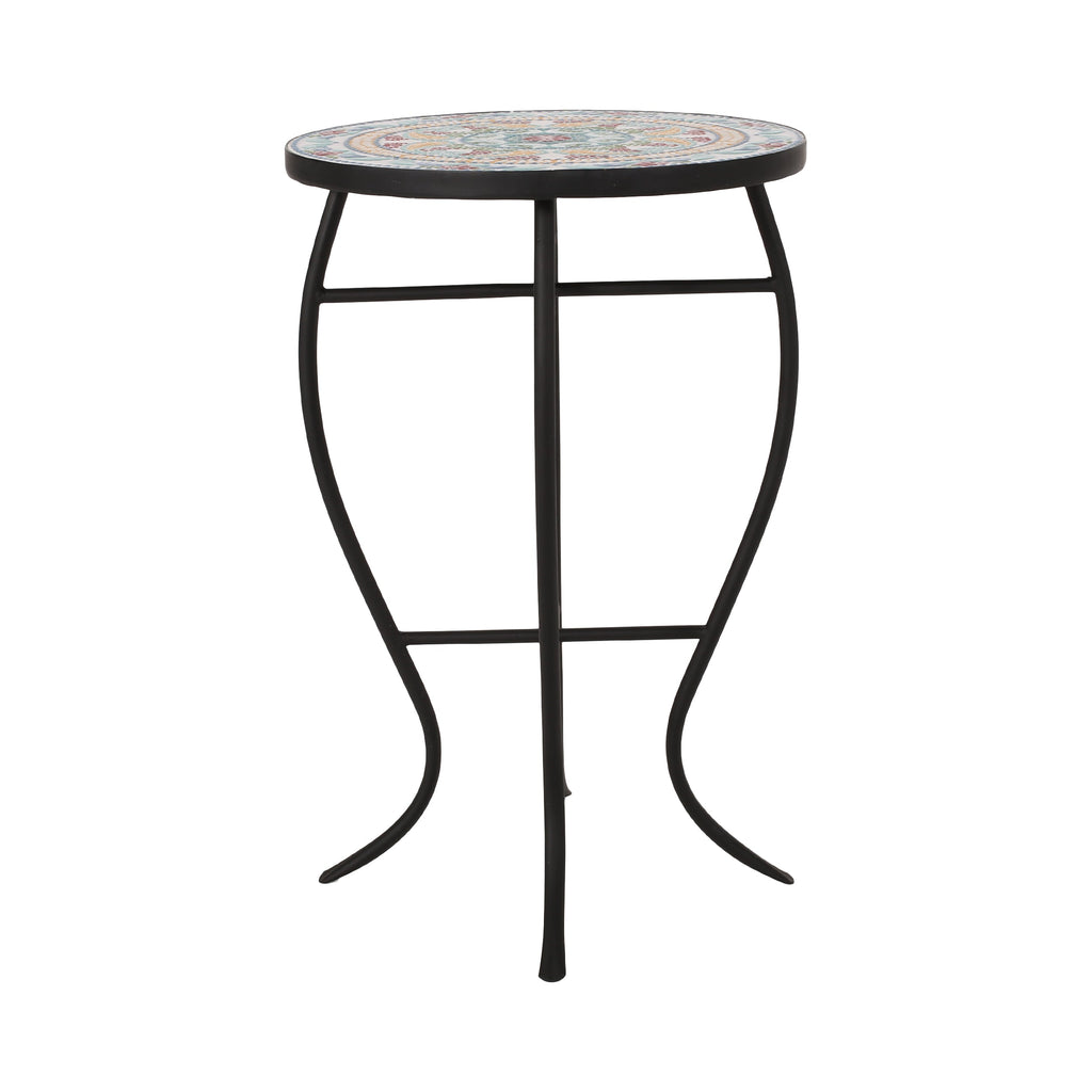 La Crescenta Mosaic Outdoor Side Table
