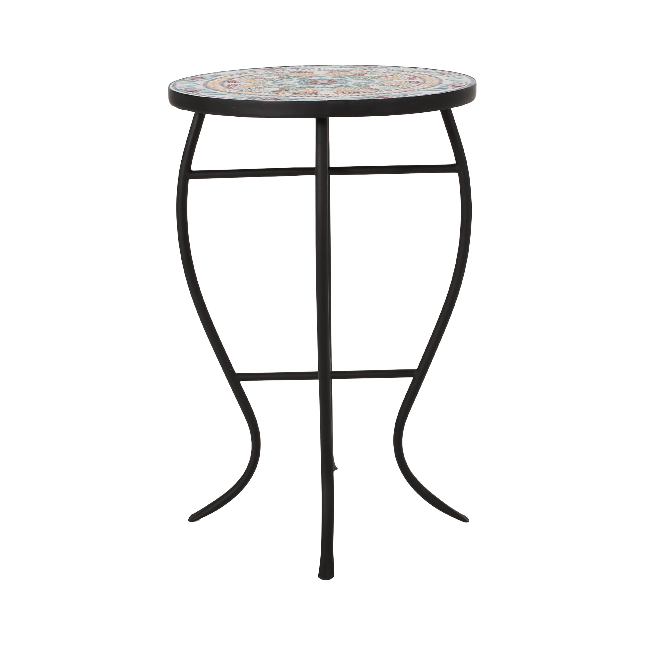 La Crescenta Mosaic Outdoor Side Table
