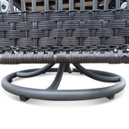 3 Piece Outdoor Wicker Rocker Swivel Conversation Set
