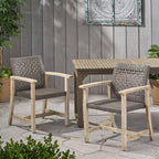 Hampton Outdoor Rattan Dining Chairs, Set of 2