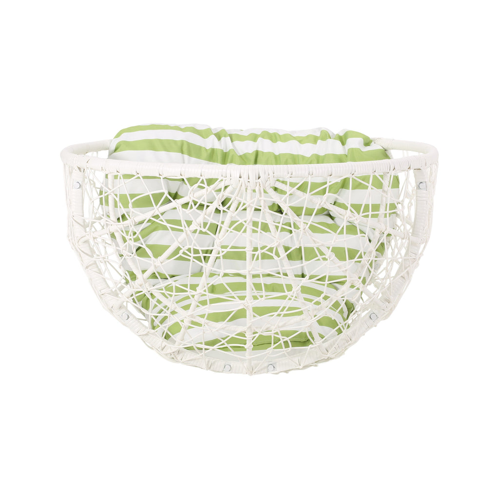 Outdoor Chair with Teardrop Shape and Mesh Design