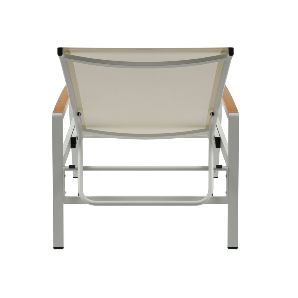 Wavellite Outdoor Chaise Lounges with Aluminum Frame and Mesh Seating