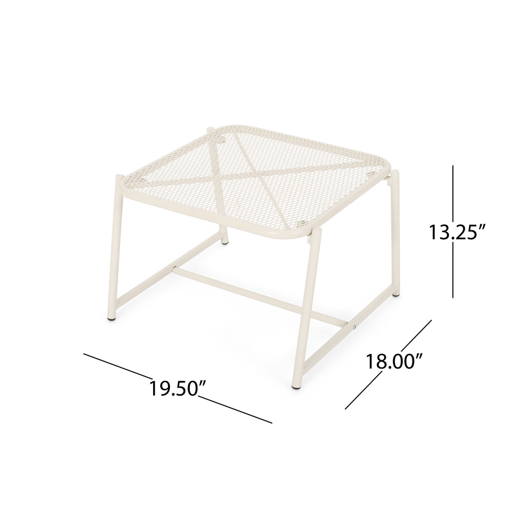 Kincaid Outdoor Modern Iron Side Table