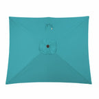 6.5 x 10 ft Rectangular Patio Umbrella with Crank, Base Not Included