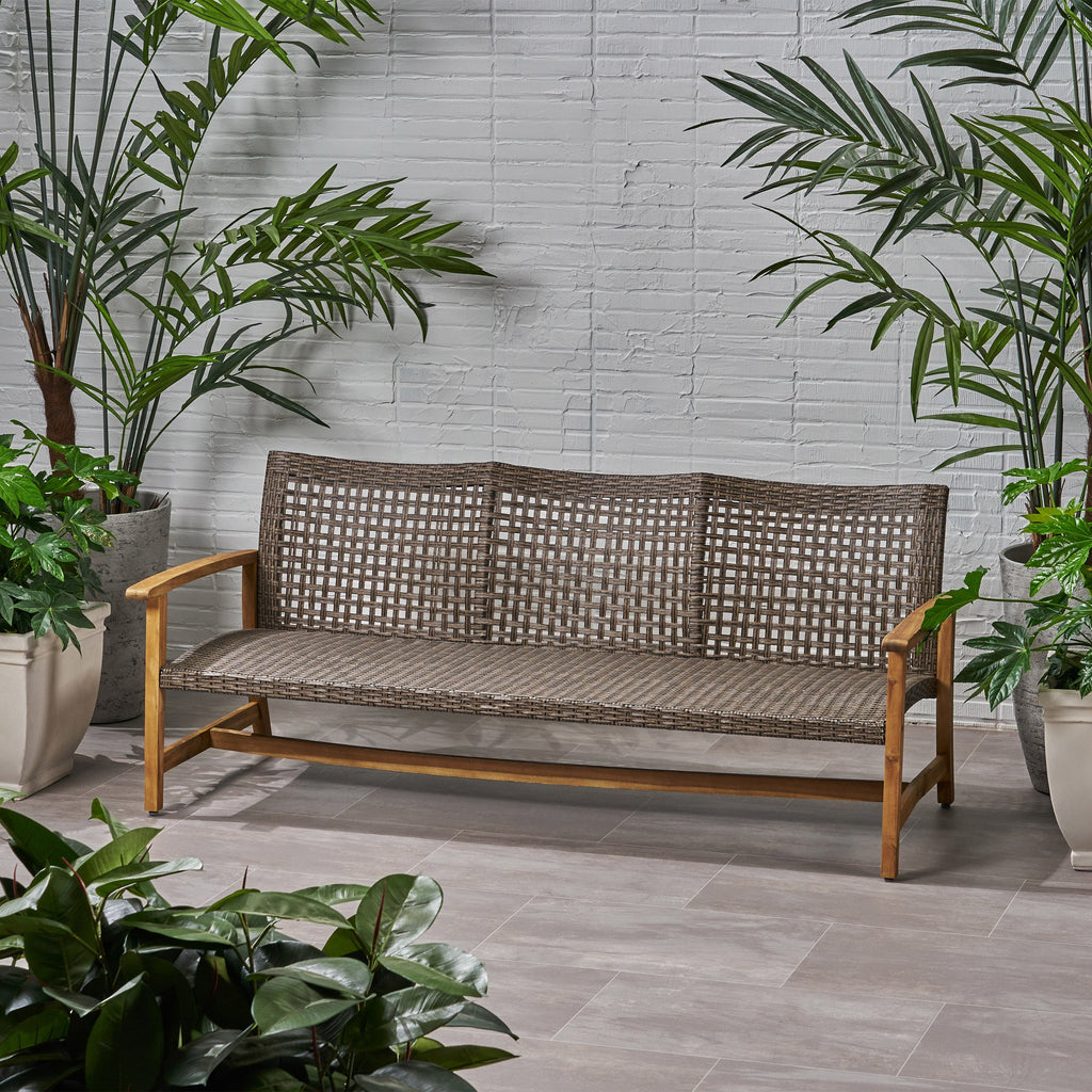 Hampton Outdoor Rattan 3 Seater Sofa