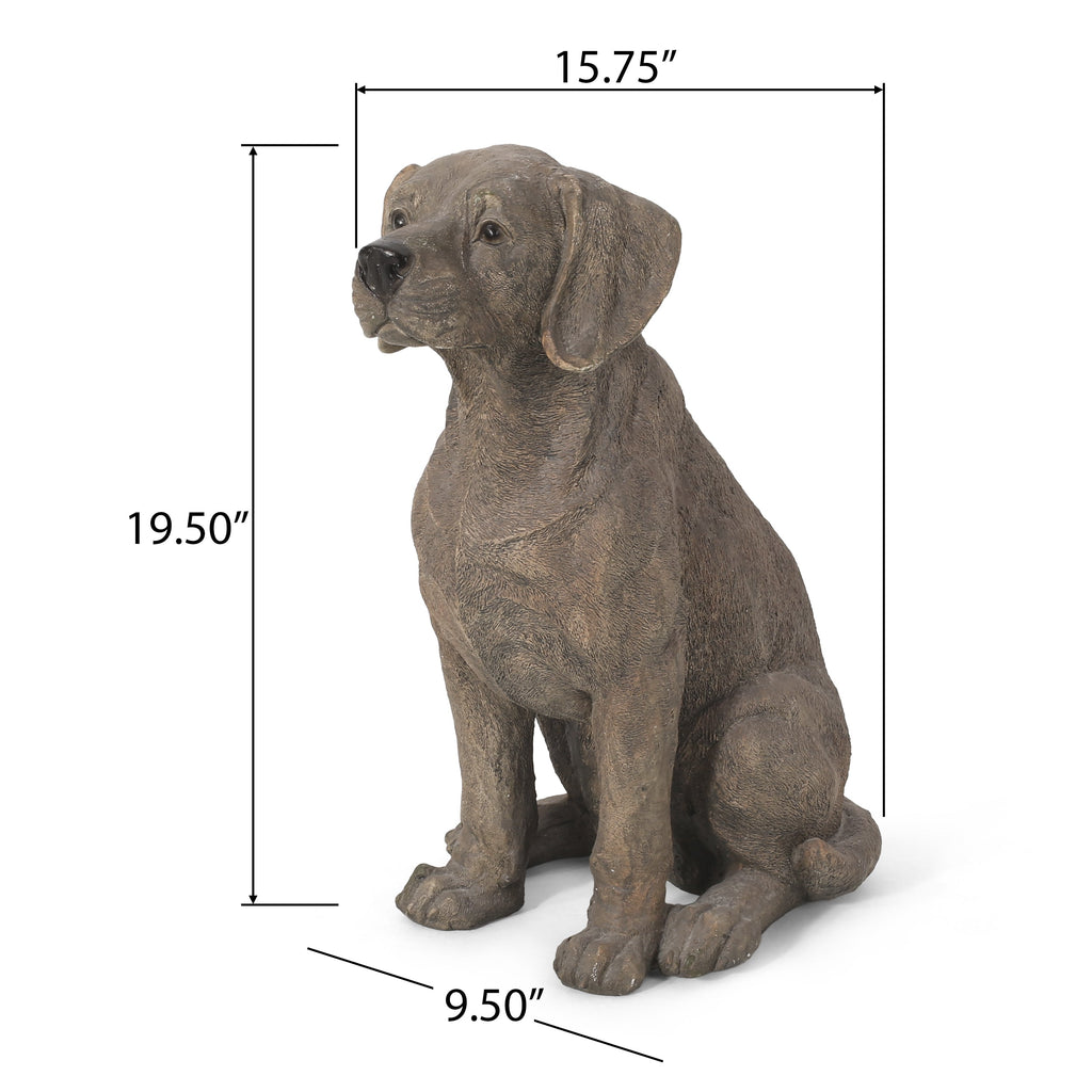 Monty Outdoor Dog Statue