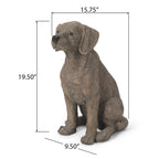 Monty Outdoor Dog Statue