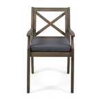 Perla Outdoor Dining Chairs with Cushions, Set of 2