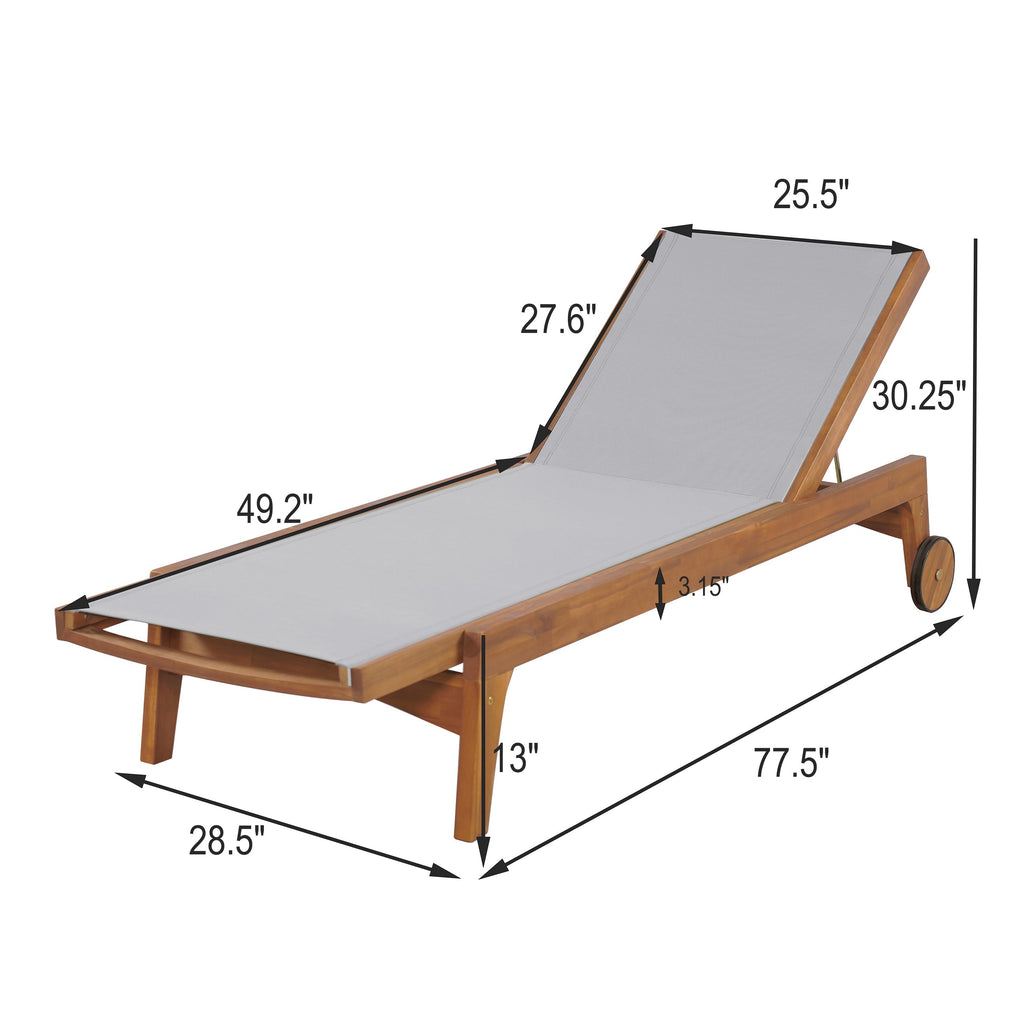 Sierra Coast Outdoor Chaise Lounge