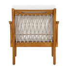Millie Outdoor Acacia Wood Club Chair