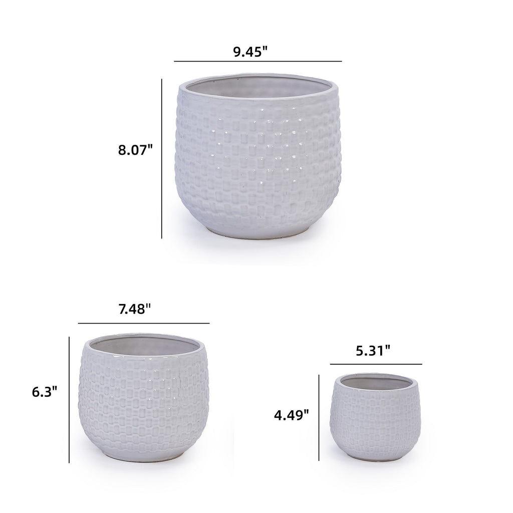 Bex Handmade Ceramic Planter, Set of 3