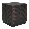 Antique Copper Cube Outdoor Side Table