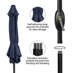 7.5 Feet Market Umbrella with Crank Lift & Tilt, Base Not Included