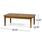 Ellsworth Teak Brown 4 Piece Wood Outdoor Patio Conversation Seating Set