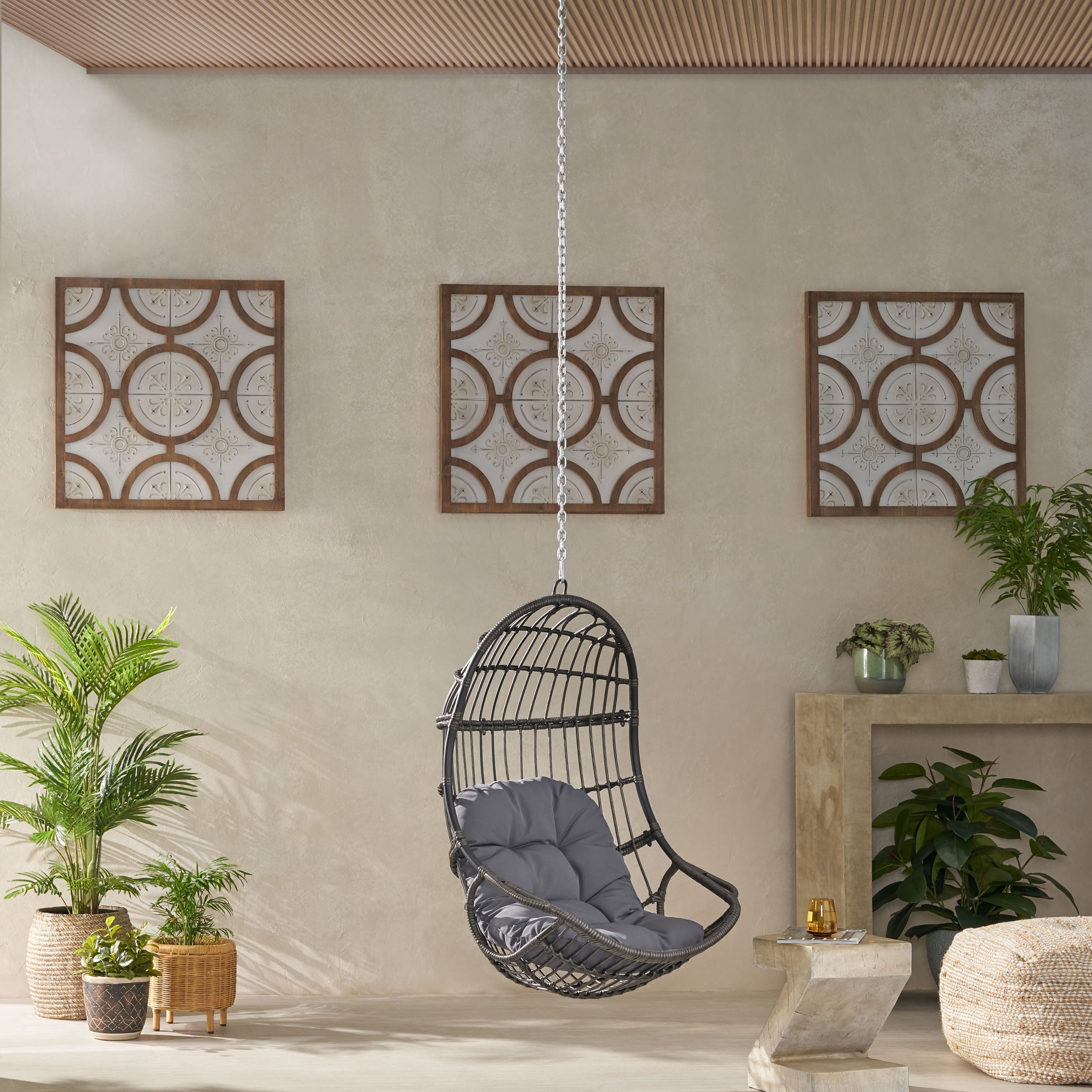 Richards Outdoor/Indoor Wicker Hanging Swing Chair