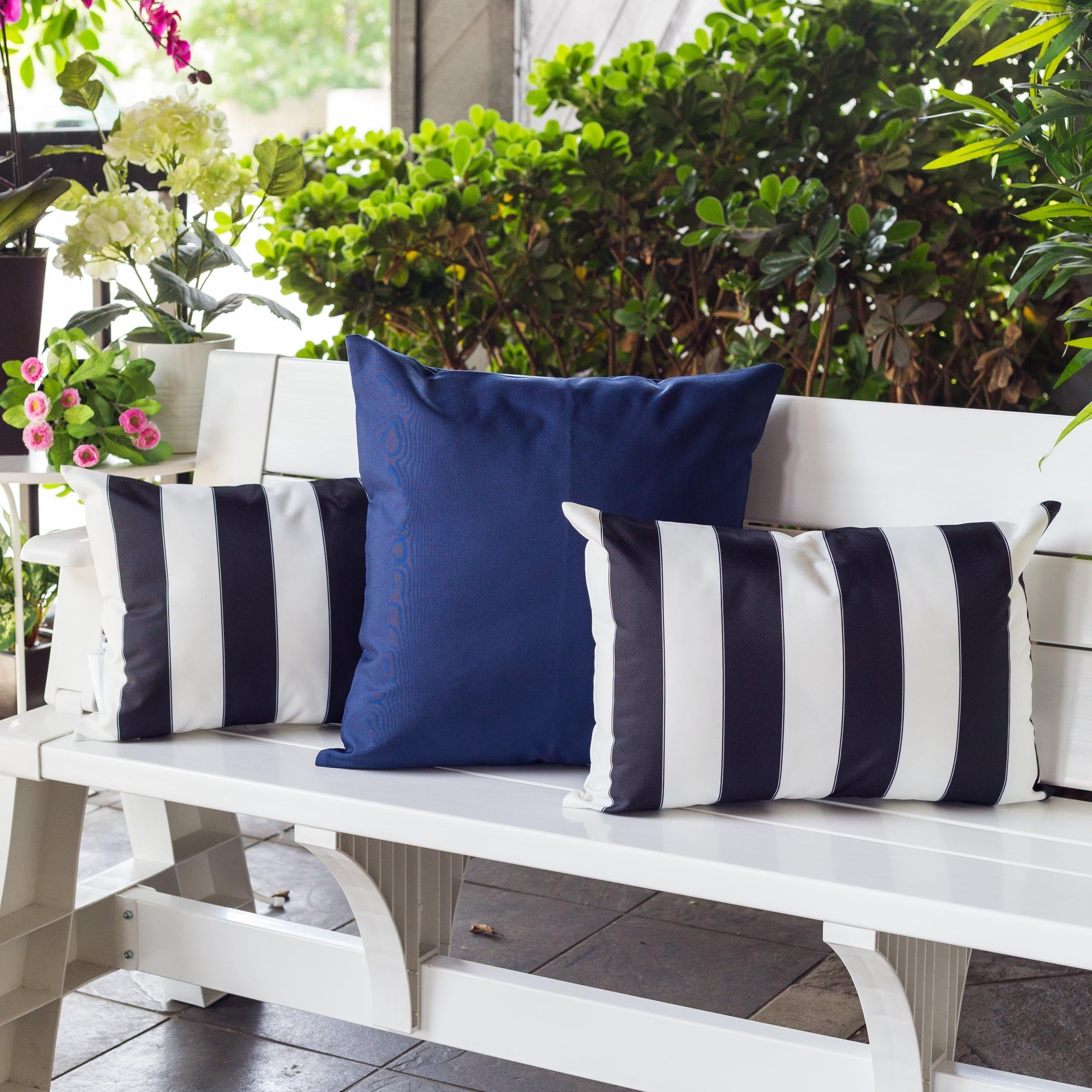 Horizon Stripe Outdoor Lumbar Pillow