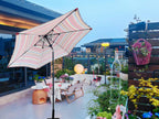 Parasol 9' Patio Umbrella with Lights