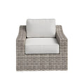 Laguna Sol Sloped Arm All-Weather Wicker Patio Chair with Cushions