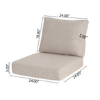 Noah Outdoor Club Chair Cushion Set, Seat Cushion and Back Cushion