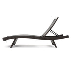 Crete Wicker Chaise Lounge, Set of 2