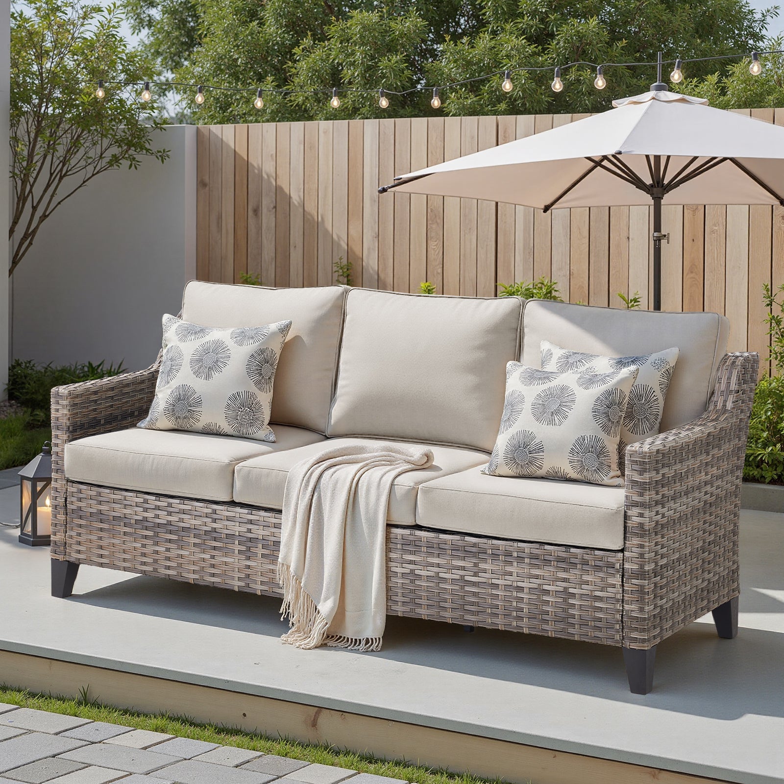 Tatum Outdoor 3-Seat Sofa